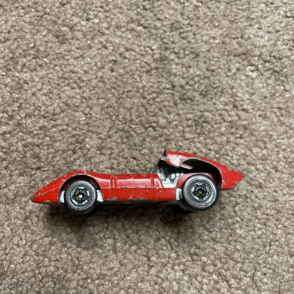 Redline Hot Wheels 1969 312p‎ FERRARI Red Enamel RARE VHTF Mattel Hong Kong
